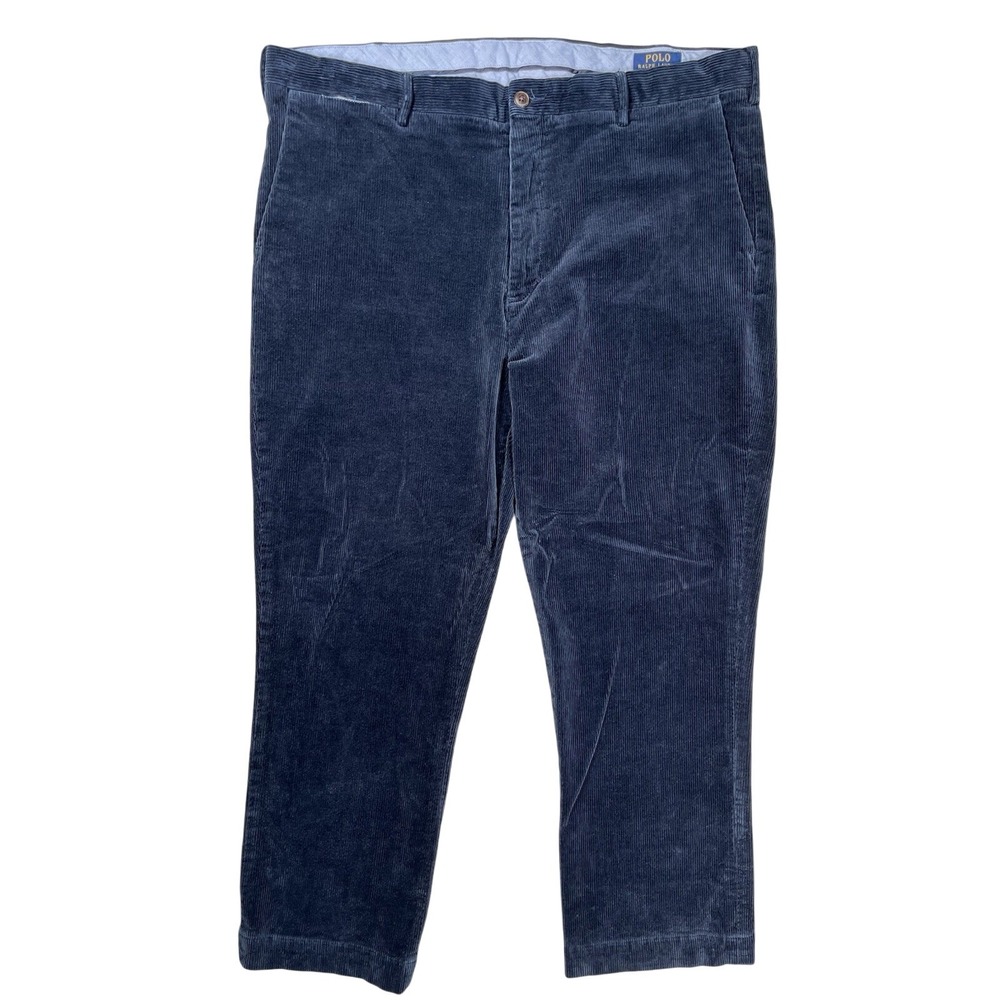 Polo Ralph Lauren Men's Navy Blue‎ Classic Fit Corduroy Straight Leg Pants 40X30